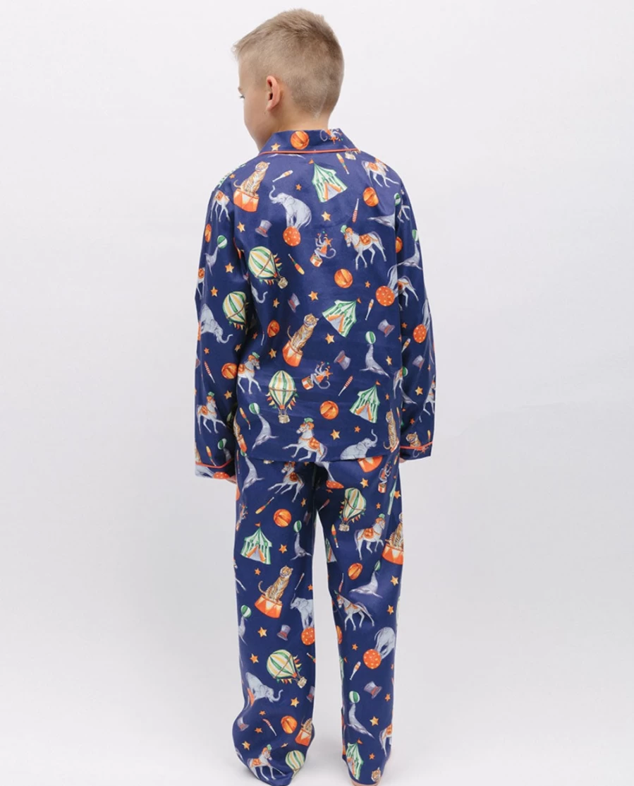 Cyberjammies Kids Circus Print Unisex Pyjama Set - Fun & Comfortable Pajamas for Children