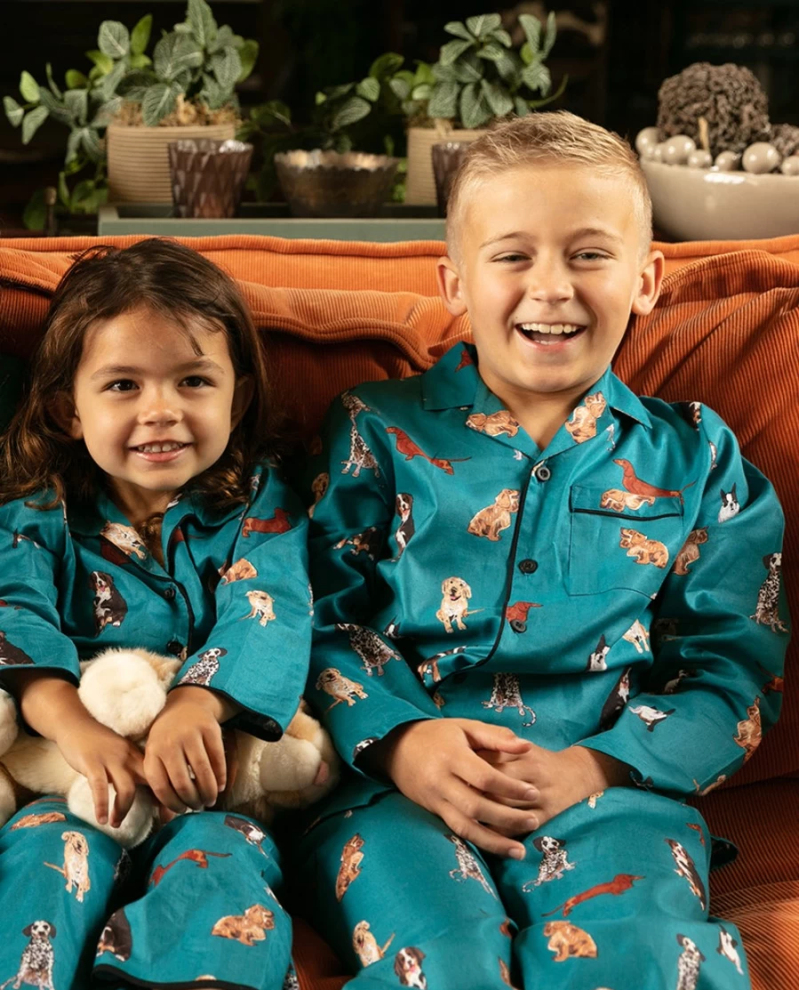 Cyberjammies Kids Coco Boys Dog Print Pyjama Set - Comfortable Children's Pajamas