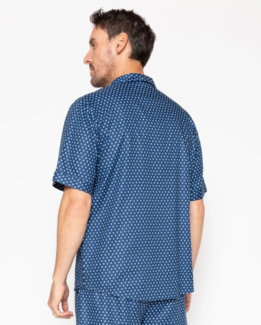 Cyberjammies Men's George Geo Print Pyjama Top - Stylish & Comfortable Sleepwear