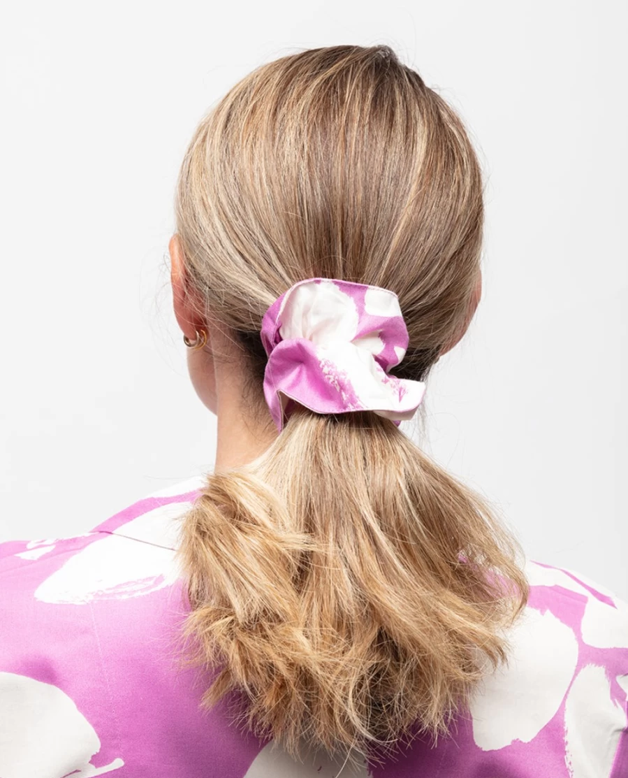 Cyberjammies Women's Viola Petal Print Scrunchie - Floral Hair Tie