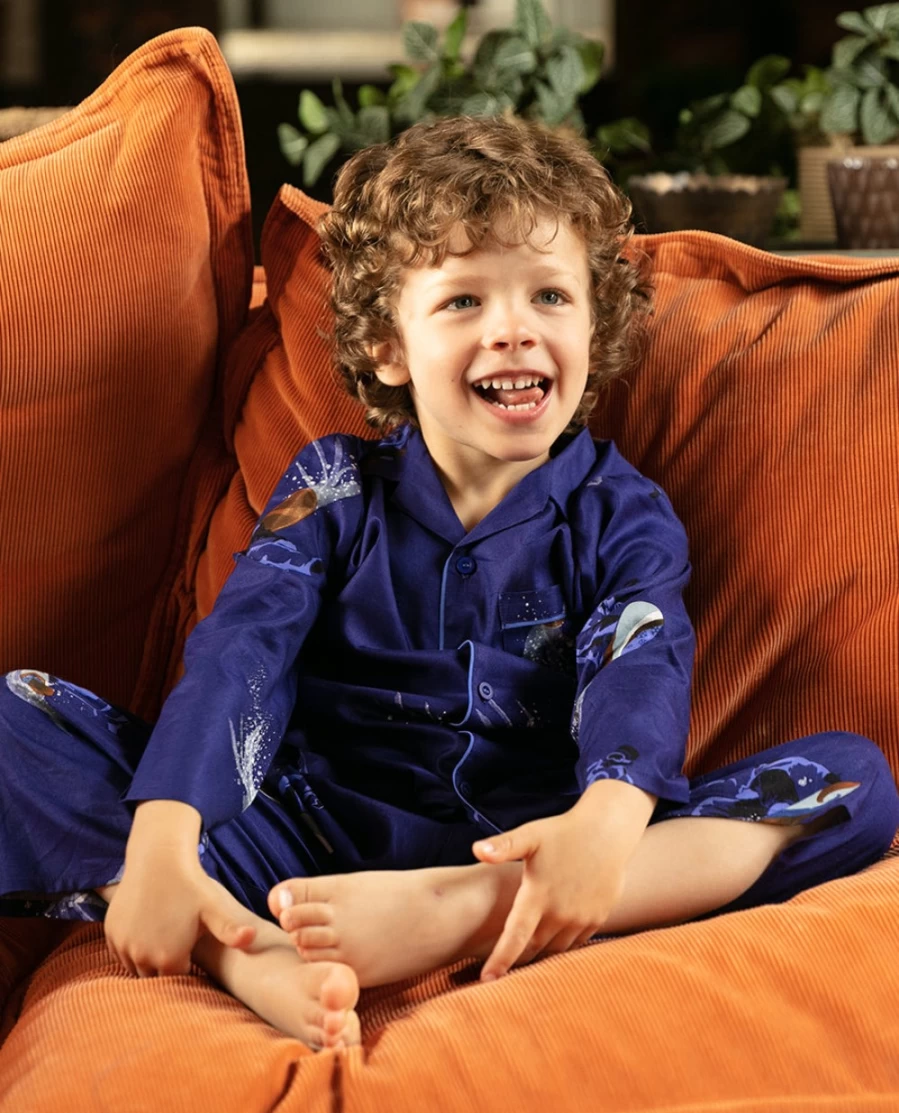 Cyberjammies Kids Snowboarder Print Pyjama Set - Jamie Boys Winter Themed Pajamas