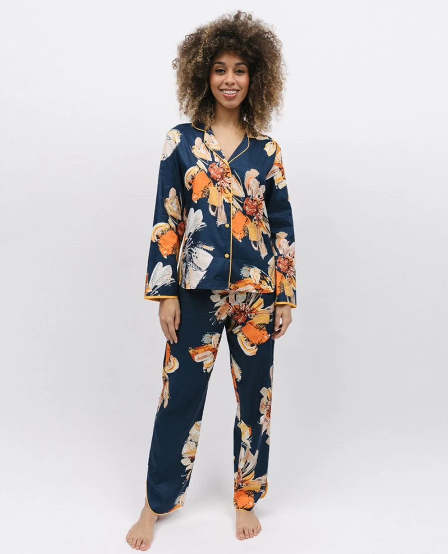 Cyberjammies Women's Floral Print Pyjama Set - Comfortable Sleepwear Pajamas