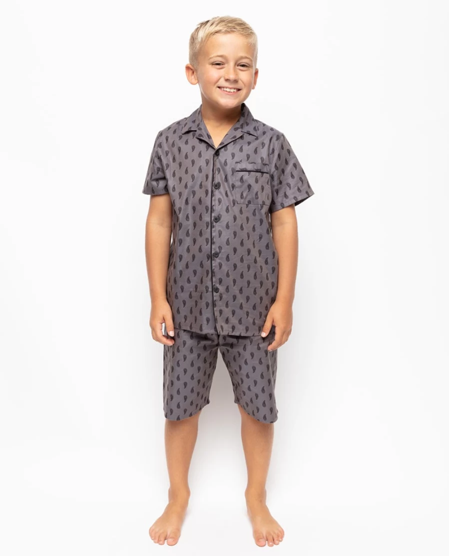 Cyberjammies Kids Paisley Print Shorty Set - Boys' Stylish Mason Shorts